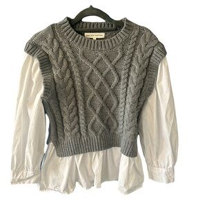 English Factory sweater vest blouse